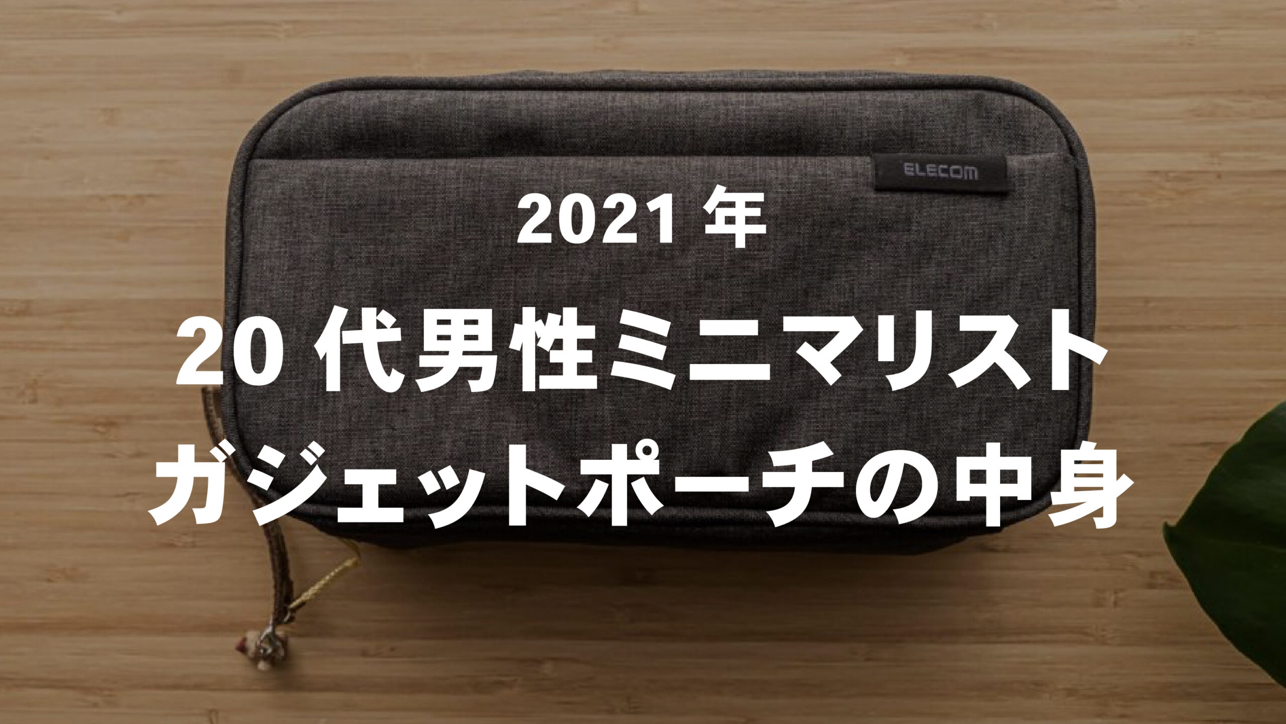 21年 代男性ミニマリストブロガーの持ち物紹介 ガジェットポーチ編 Reolog